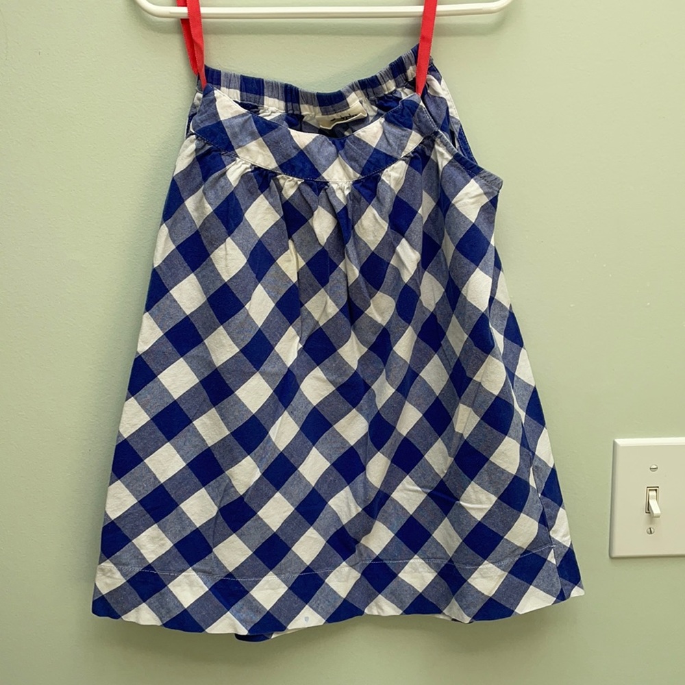 mini boden | blue plaid tank